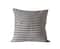 Hello Honey® Black and Cream Woven Cotton Striped Pillow